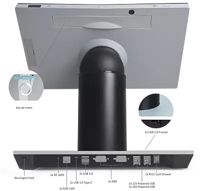 HIOPOS MTPV HIOPOS Android 13,3" 2 en 1 Tablet & TPV HIOPOS MTPV HIOPOS Android 13,3" 2 en 1 Tablet & TPV
