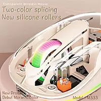 Wireless Transparent Mouse M333 - Purple