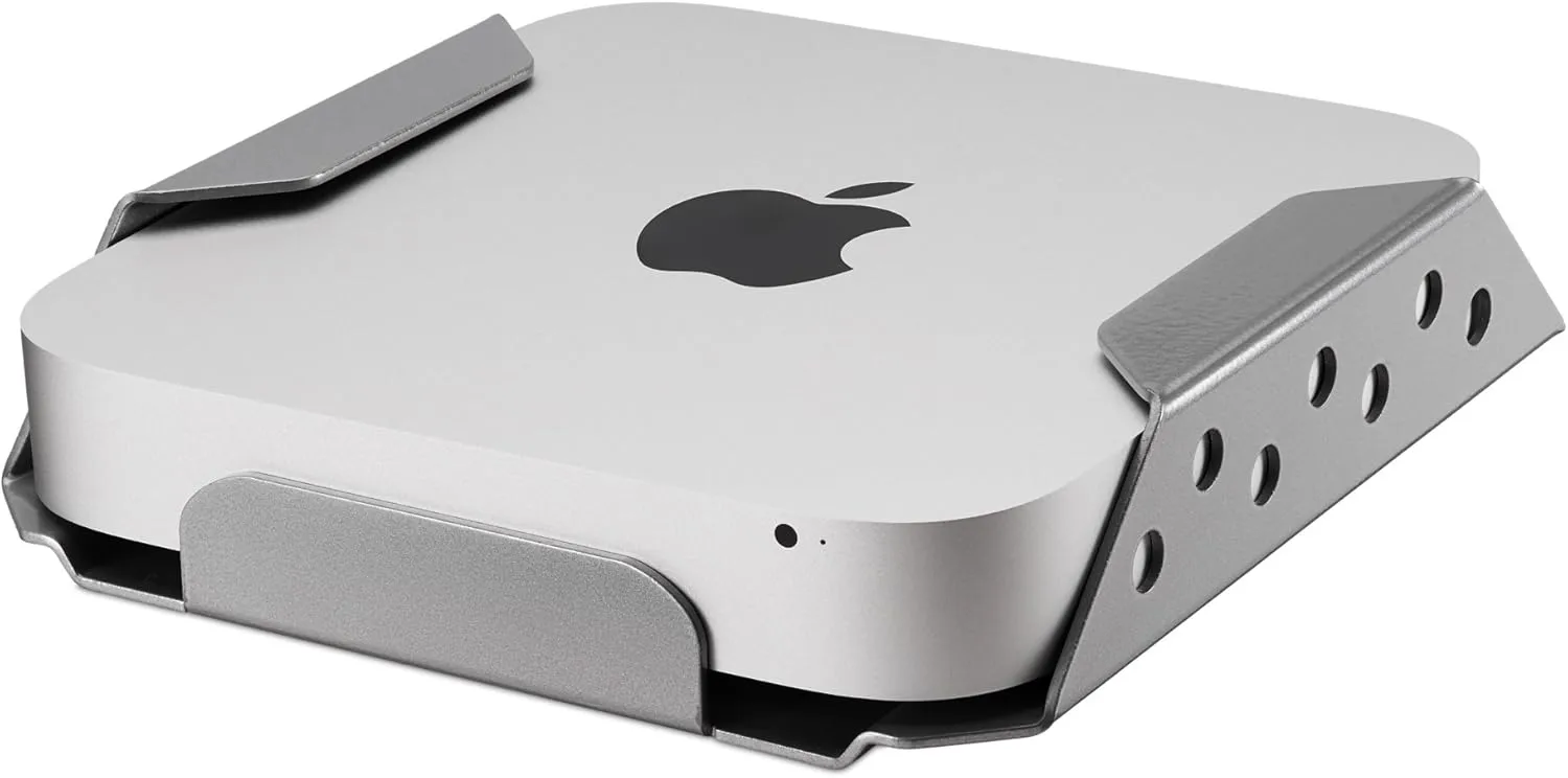 Compulocks MAC Mini Security Mount with Keyed Cable Lock - Silver
