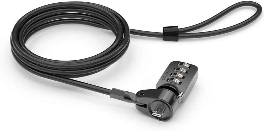 Compulocks T-bar Security Combination Cable Lock Black