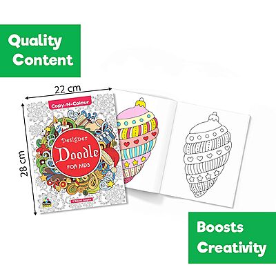 Copy-N-Colour | Mandala and Doodle for Kids | Set of 2 Books
