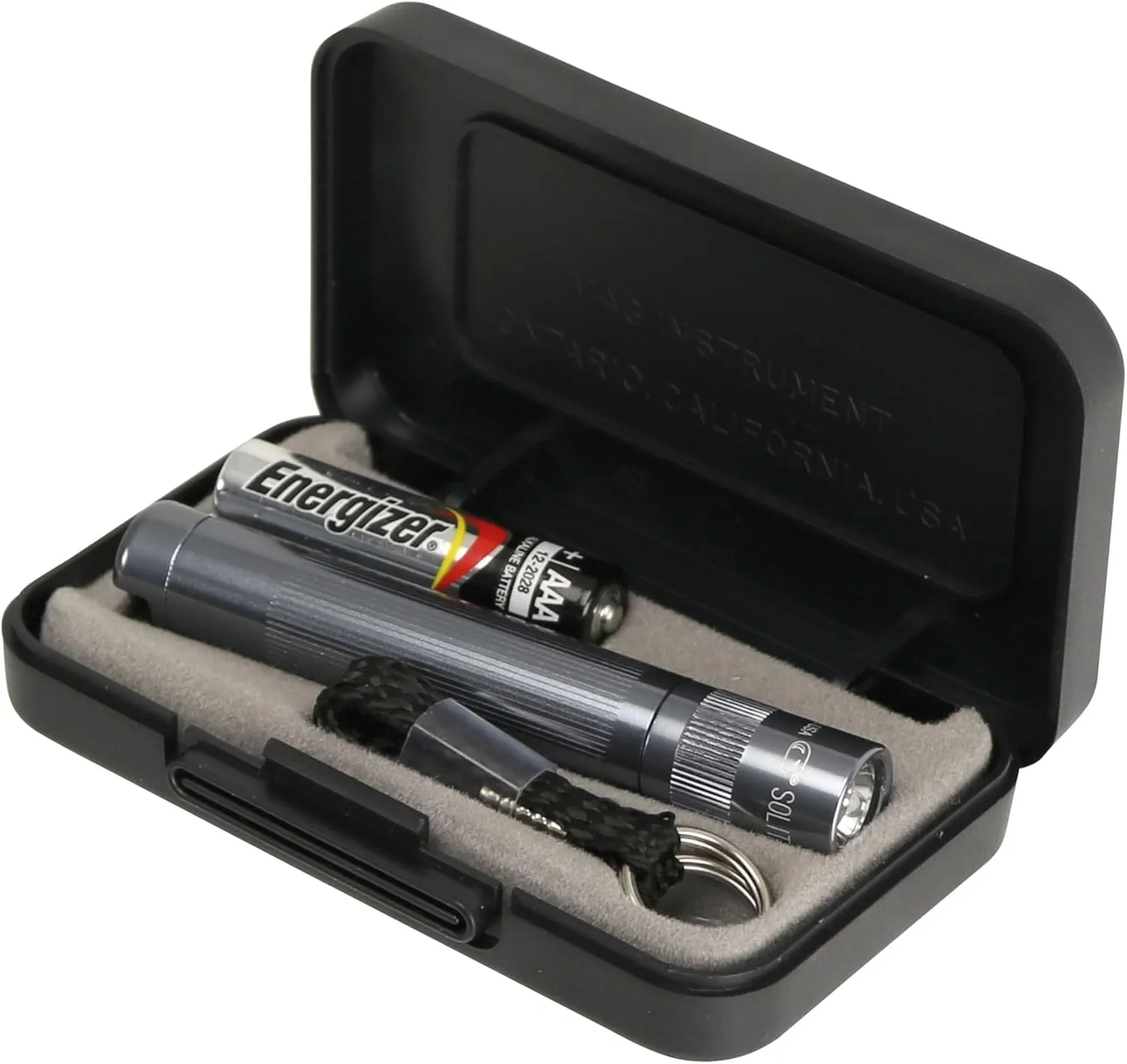 Maglite Solitaire Incandescent 1-Cell AAA Flashlight in Presentation Box Gray