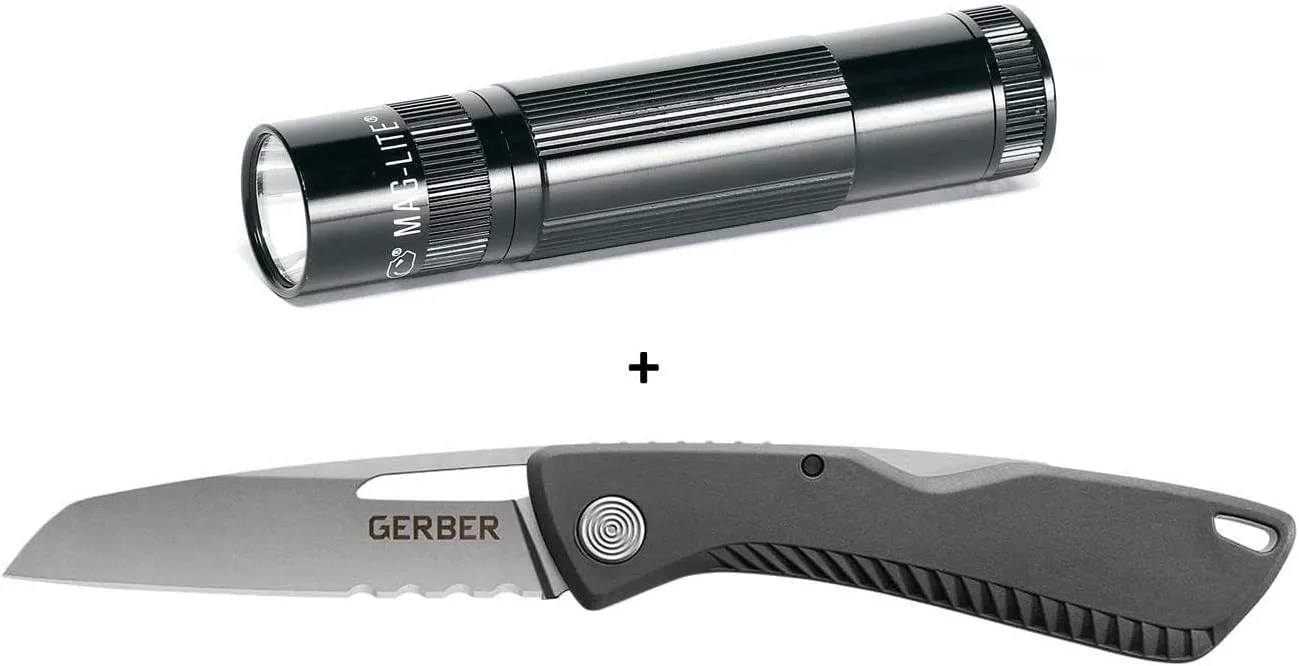 Maglite XL50-S3TNK LED XL50 & Gerber Shark Belly