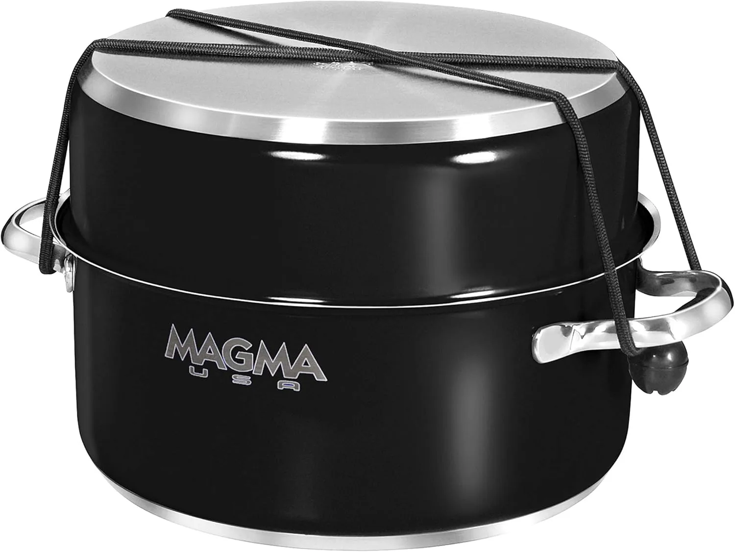 MAGMA 10 Piece Nesting Stainless Steel Cookware Set with Ceramica Non-Stick
