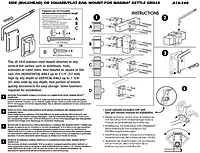 Magma Products A10-240 Square Rail / Vertical Surface Mount