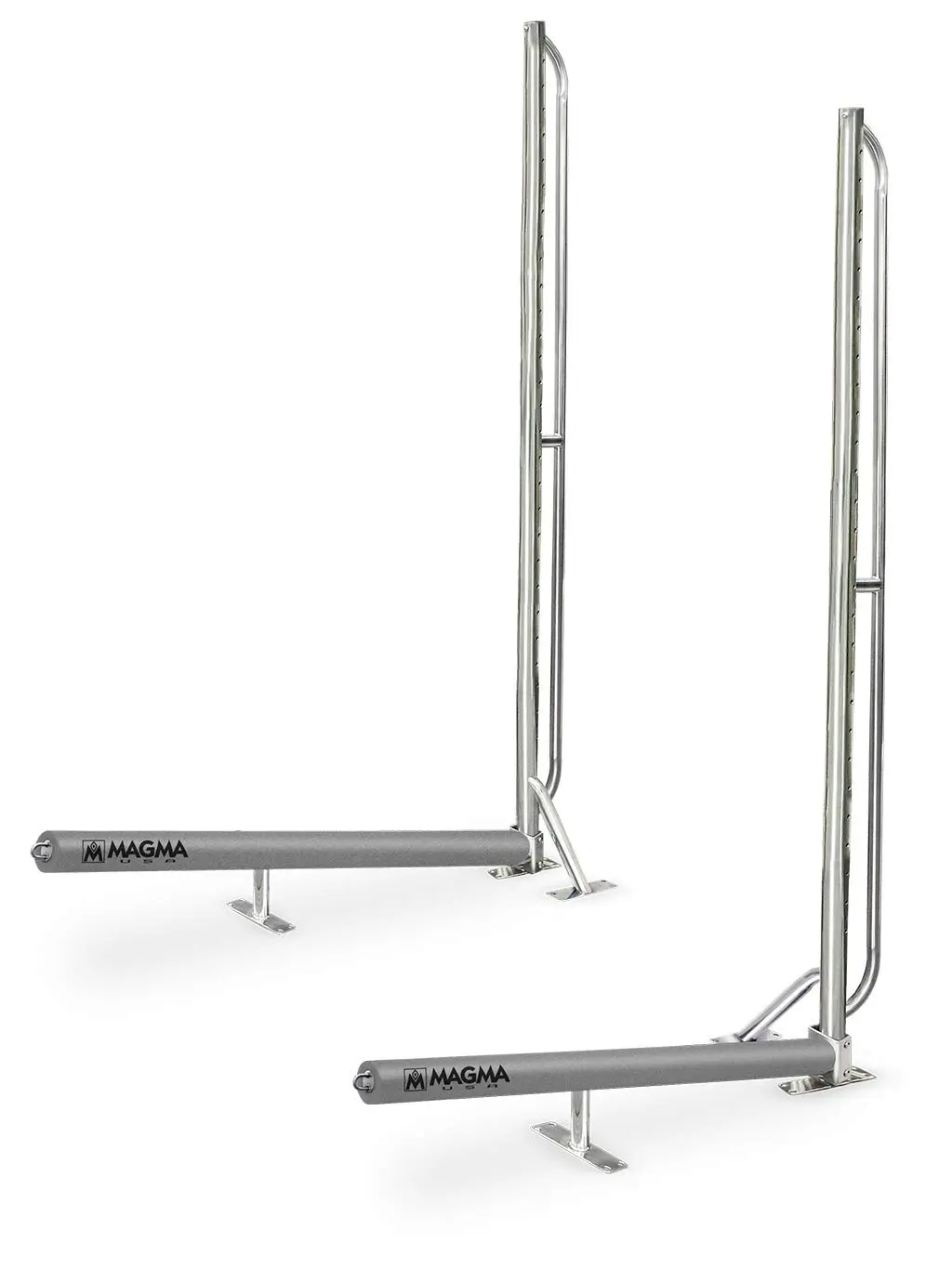 Magma Products, R10-1001 Storage Rack System Base Frame Kayak/SUP Dock Mounted, Polished Stainless Steel