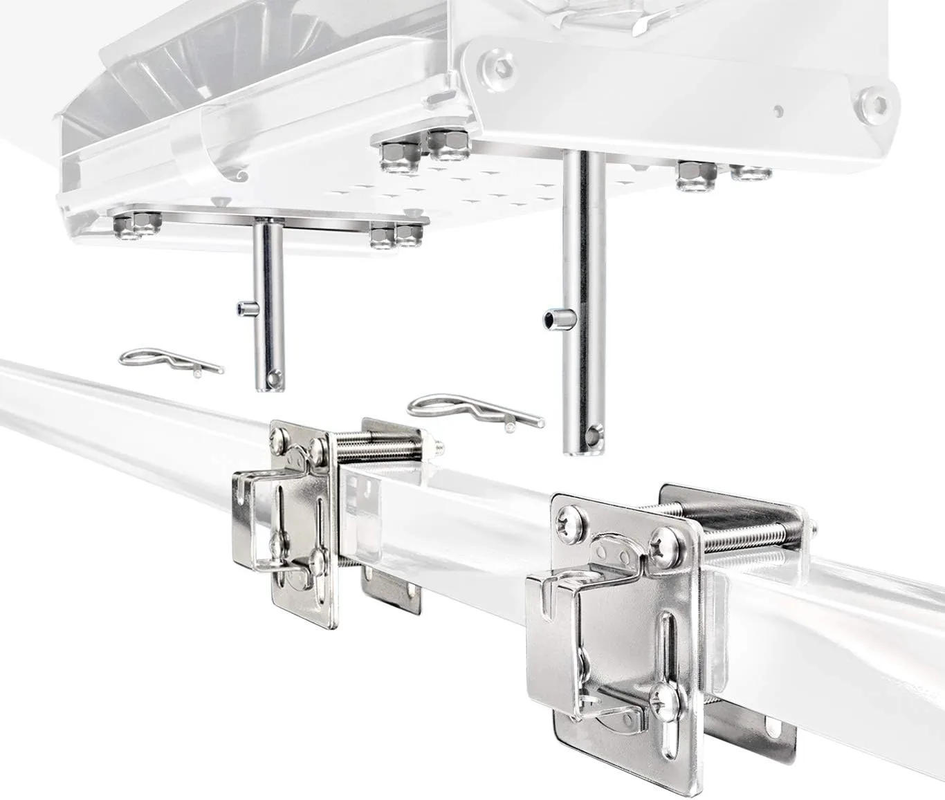 Magma Products, T10-540 Dual Square Rail / Vertical Surface Mount, Multi, One Size