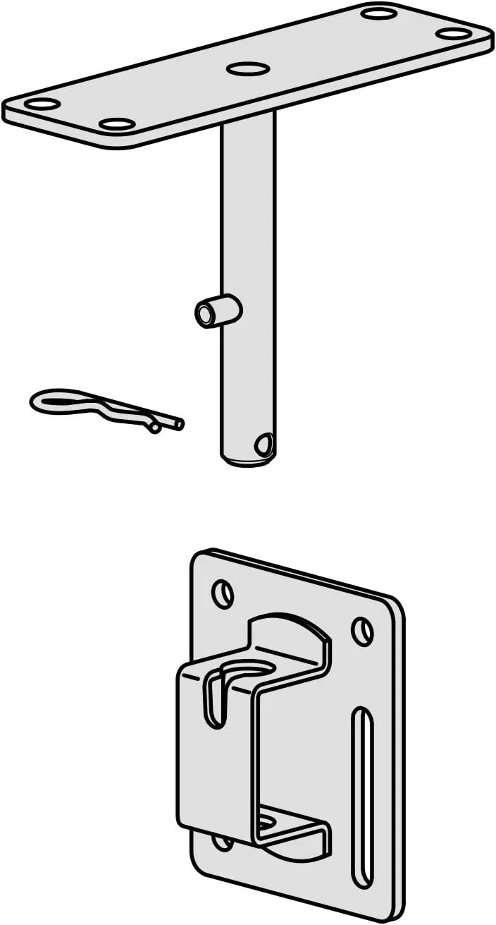 Magma Products, T10-540 Dual Square Rail / Vertical Surface Mount, Multi, One Size