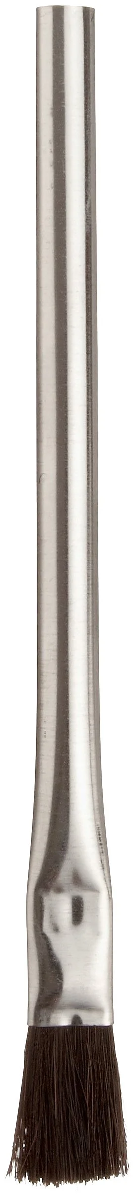 Magnolia Brush 2-A Tin Handle Acid Brush, Stiff Horsehair Bristles, 3/4" Trim, 1/2" Diameter x 6" Length, Black (Case of 12)