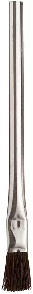 Magnolia Brush 2-A Tin Handle Acid Brush, Stiff Horsehair Bristles, 3/4" Trim, 1/2" Diameter x 6" Length, Black (Case of 12)