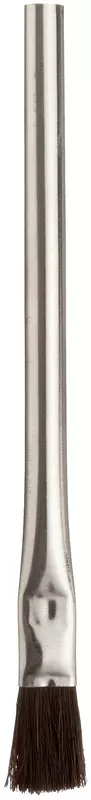 Magnolia Brush 2-A Tin Handle Acid Brush, Stiff Horsehair Bristles, 3/4" Trim, 1/2" Diameter x 6" Length, Black (Case of 12)