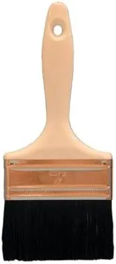 Magnolia Brush Industrial Paint Brushes, 4 in wide, 2 1/4 in trim, Black Bristle, Wood handle (455-244) Case of 12