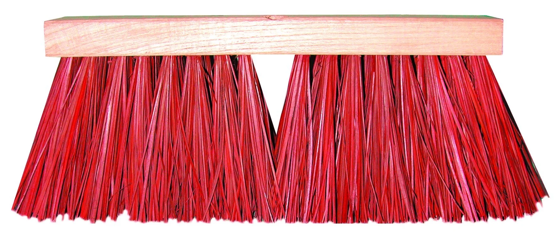 Magnolia Brush 1516-P Street Broom, Dyed Palmyra Stalk Bristles, 6-1/4" Trim, 16" Length (Case of 6)