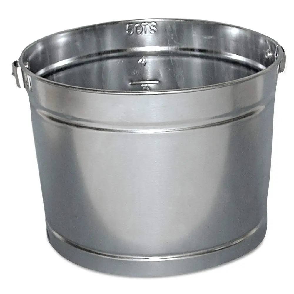 5QT GALVANIZED METAL PAIL