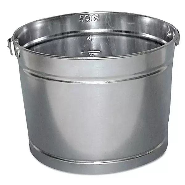 5QT GALVANIZED METAL PAIL