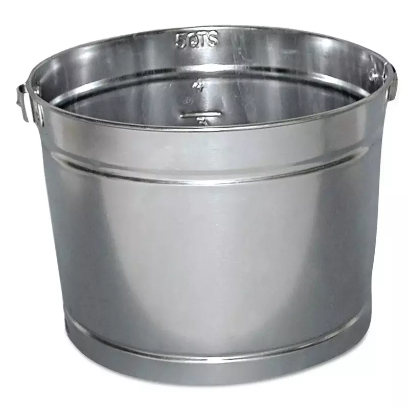 5QT GALVANIZED METAL PAIL