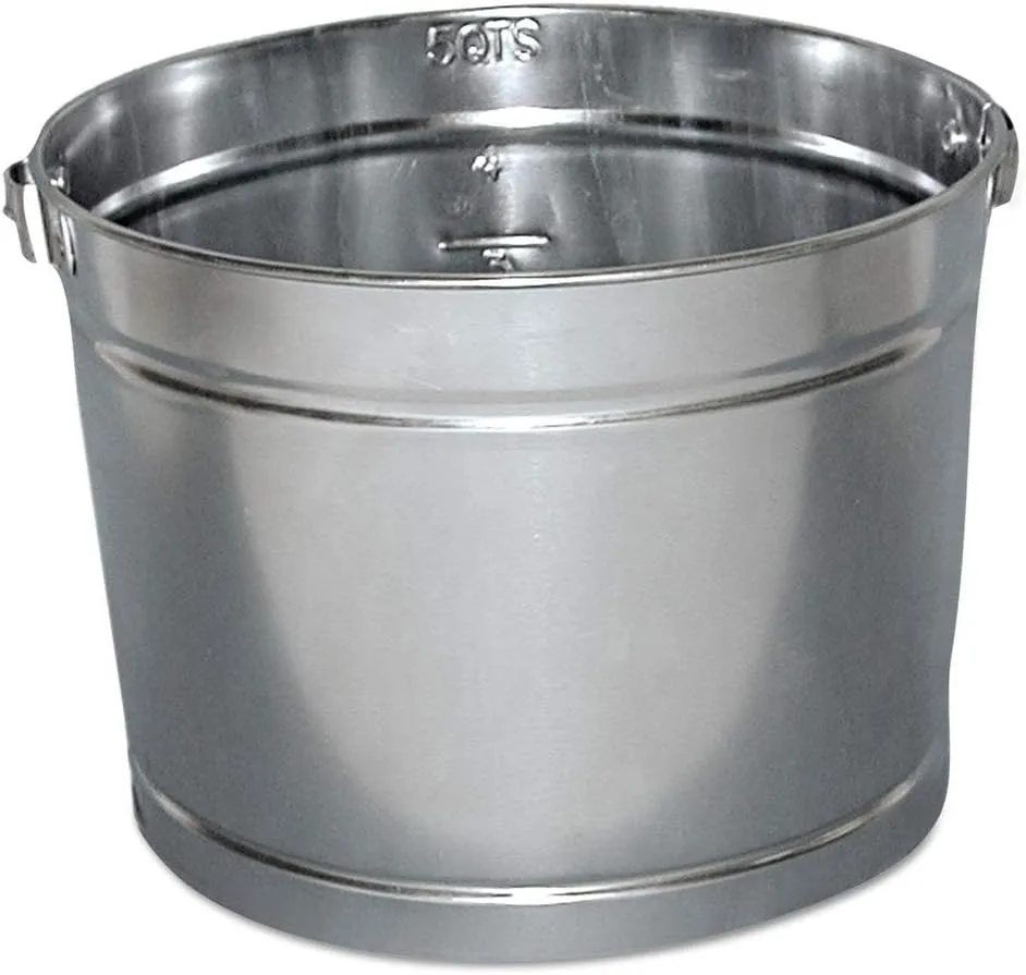 5QT GALVANIZED METAL PAIL