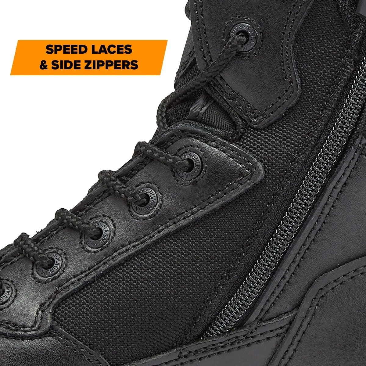 MAGNUM Men's Stealth Force 8" Side-Zip Waterproof Tactical Boots