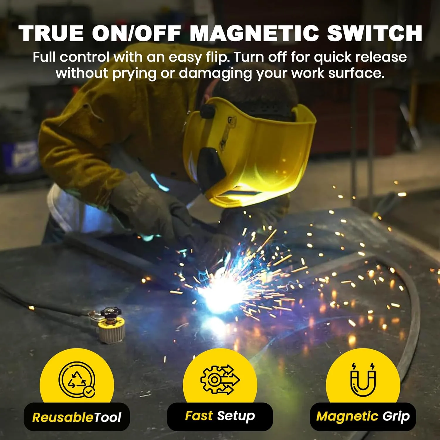 MAGSWITCH Switchable Magnetic Ground Clamp