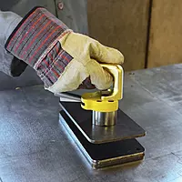 Magswitch Hand Lifter 60 Manual with 200lb to 60lb Magswitch safety, and 180 Degree Turn Knob for Small Steel Lifting