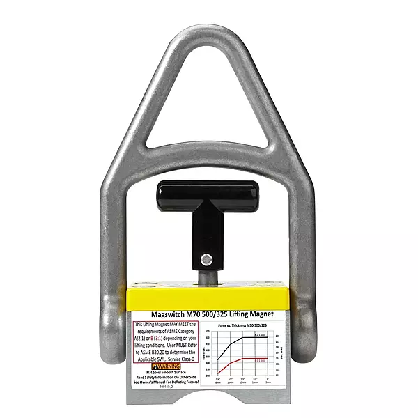 Magswitch 8100088 MLAY1000 Lifting Magnet, Pivoting Head, Heavy-Duty Lifting, Powerful Lift Hook