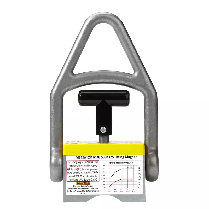 Magswitch 8100088 MLAY1000 Lifting Magnet, Pivoting Head, Heavy-Duty Lifting, Powerful Lift Hook