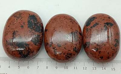Mahogany Obsidian Palmstones (India)