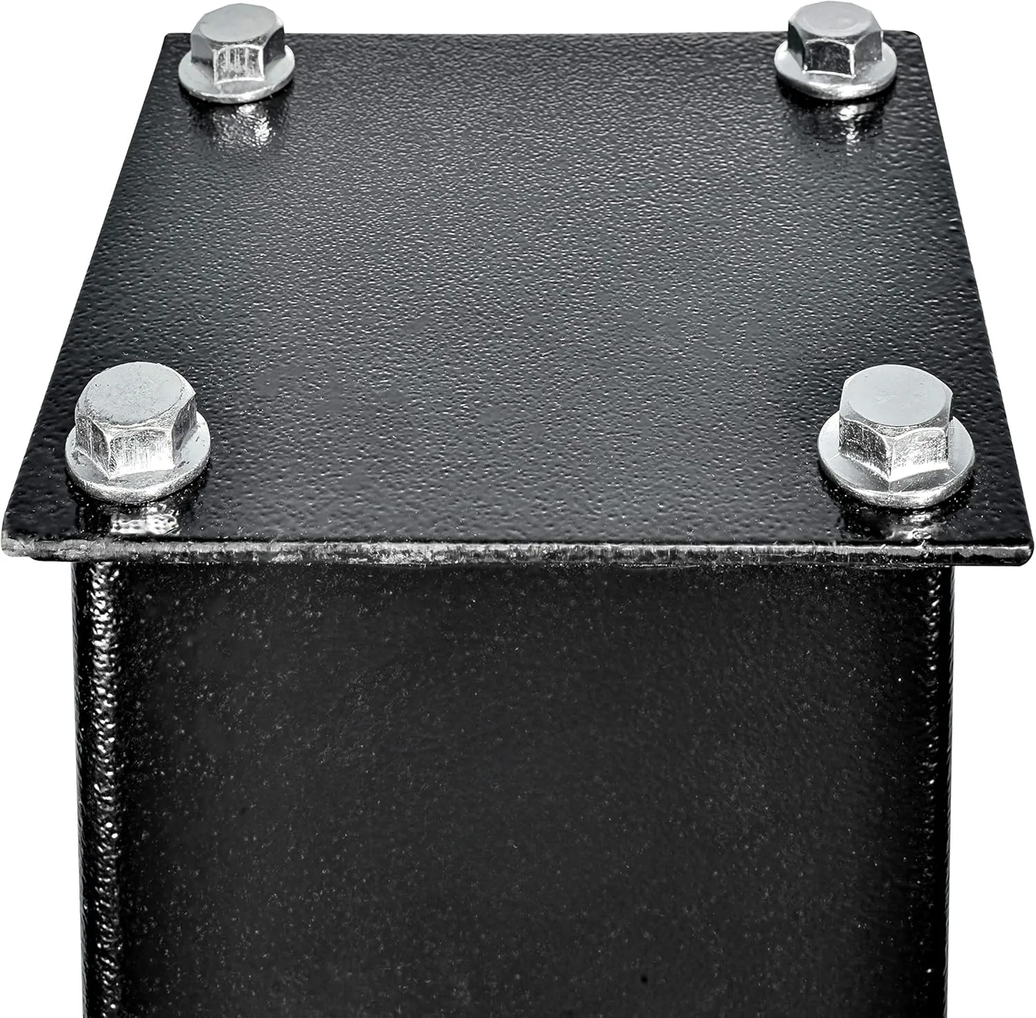 Mail Boss 27in Surface Mount Mailbox Post, 27inH x 4inW x 4inD, Black