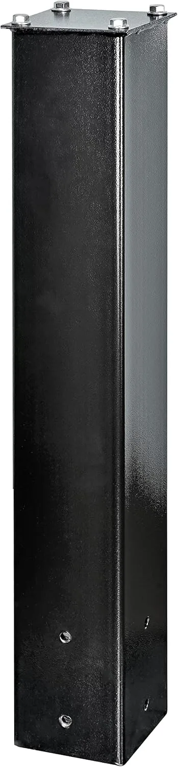 Mail Boss 27in Surface Mount Mailbox Post, 27inH x 4inW x 4inD, Black