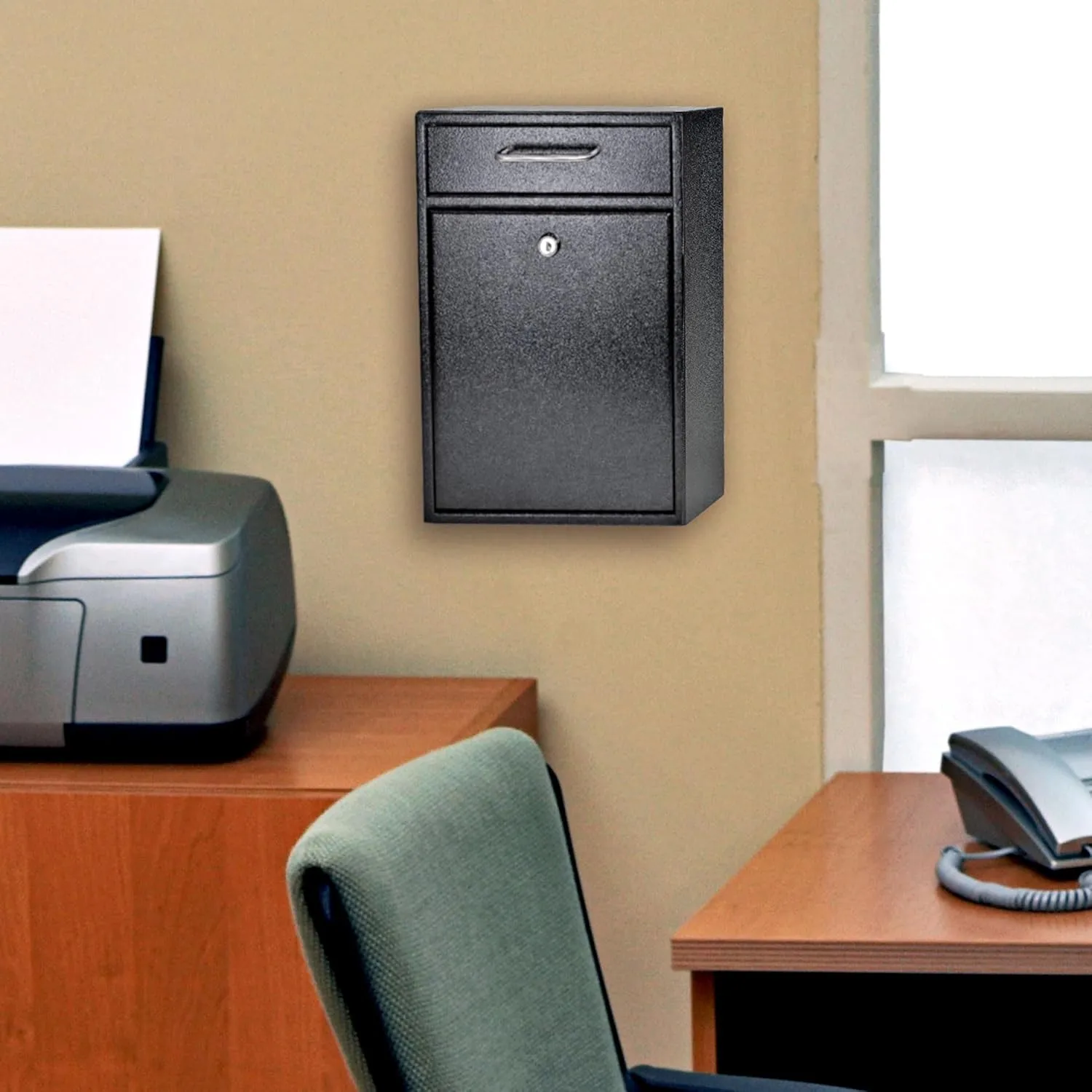 Mail Boss High Security Locking Wall-Mount Mail Drop Box