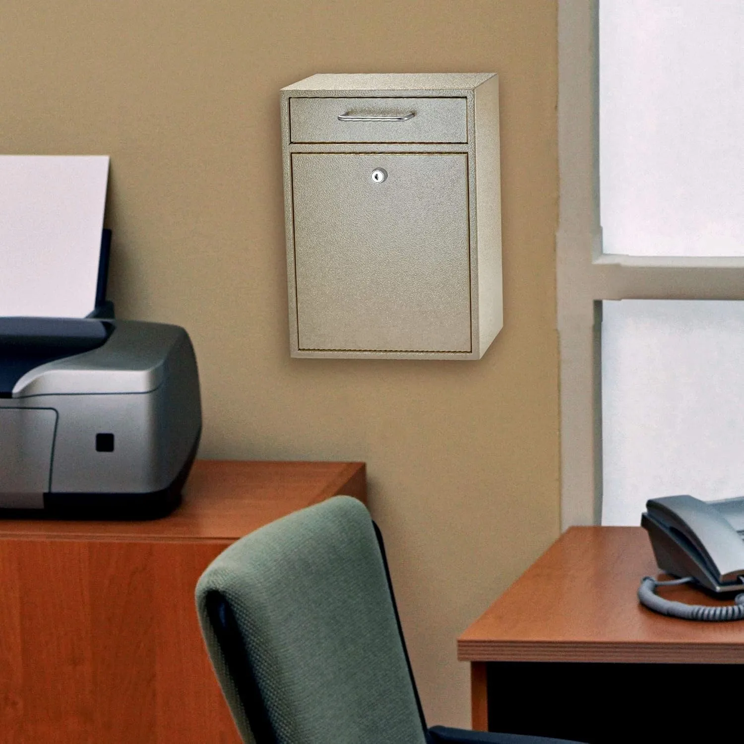 Mail Boss High Security Locking Wall-Mount Mail Drop Box