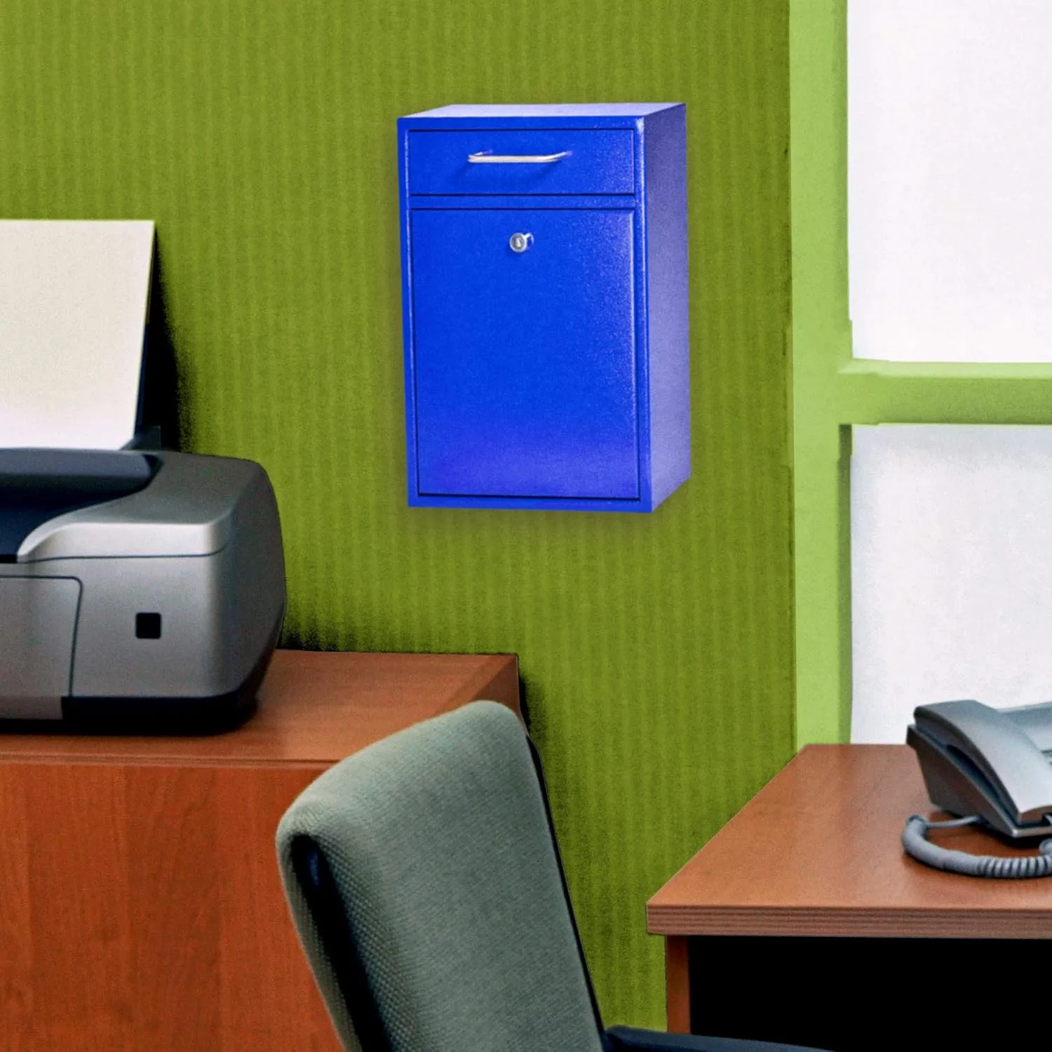 Mail Boss High Security Locking Wall-Mount Mail Drop Box