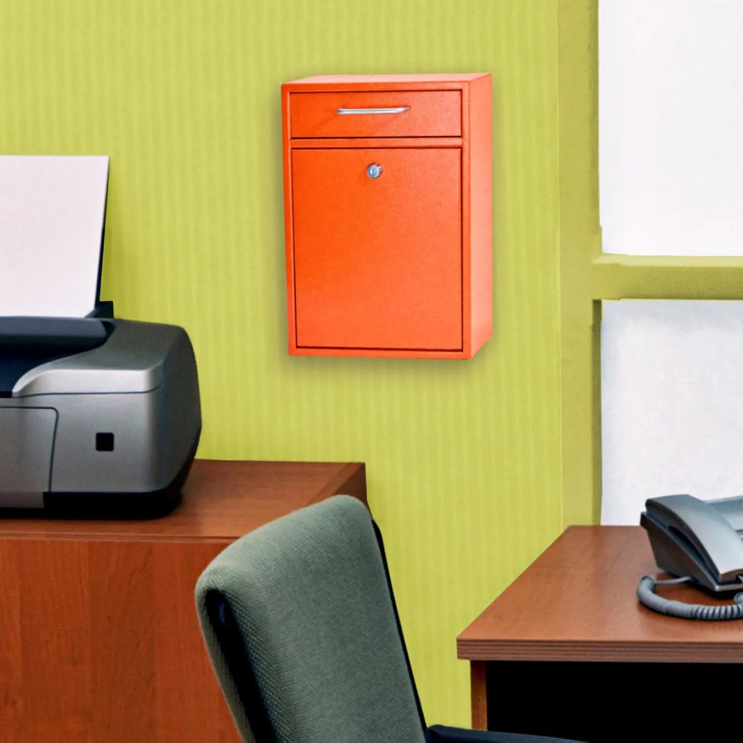 Mail Boss High Security Locking Wall-Mount Mail Drop Box