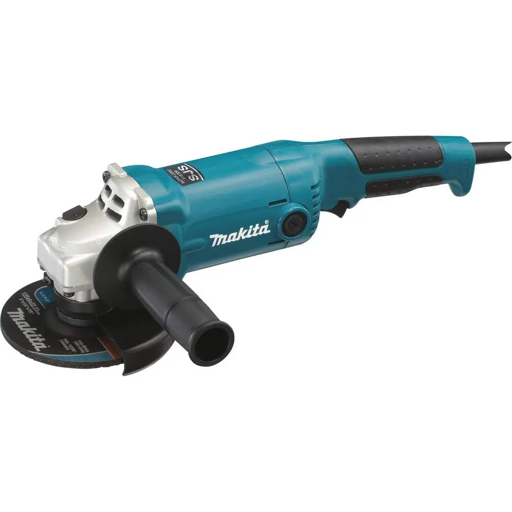 Makita GA5020 5" SJS Angle Grinder, with AC/DC Switch, Blue