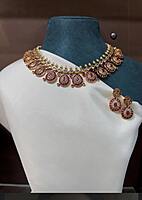 1-Gram Gold Plated Kemp and AD Stone Manga Necklace