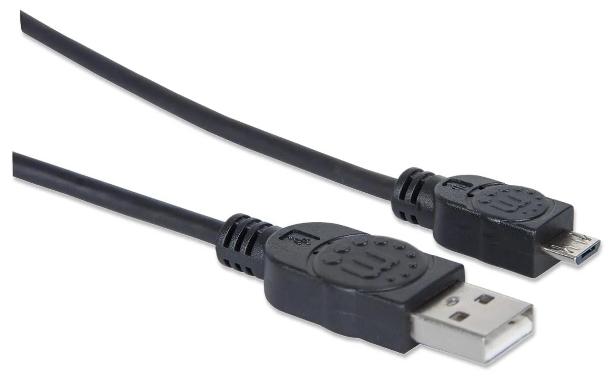 MANHATTAN 3-Feet A-Male to Micro B-Male Hi-Speed USB Device (307161)