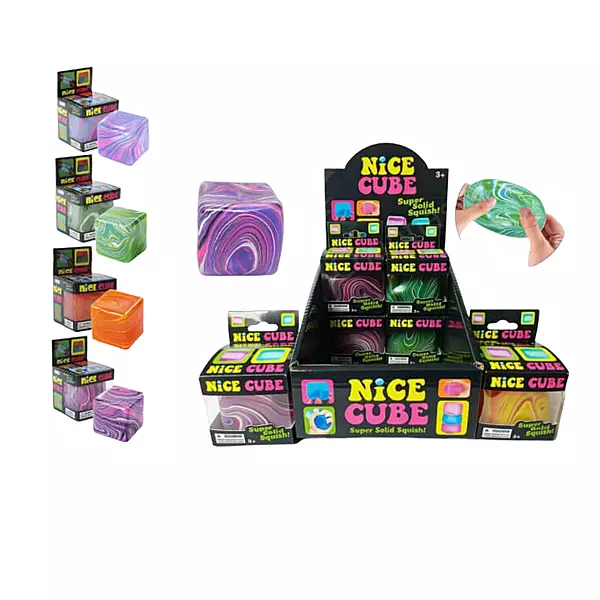 Squishy Nice CUBE Marble Design [12pcs/display]