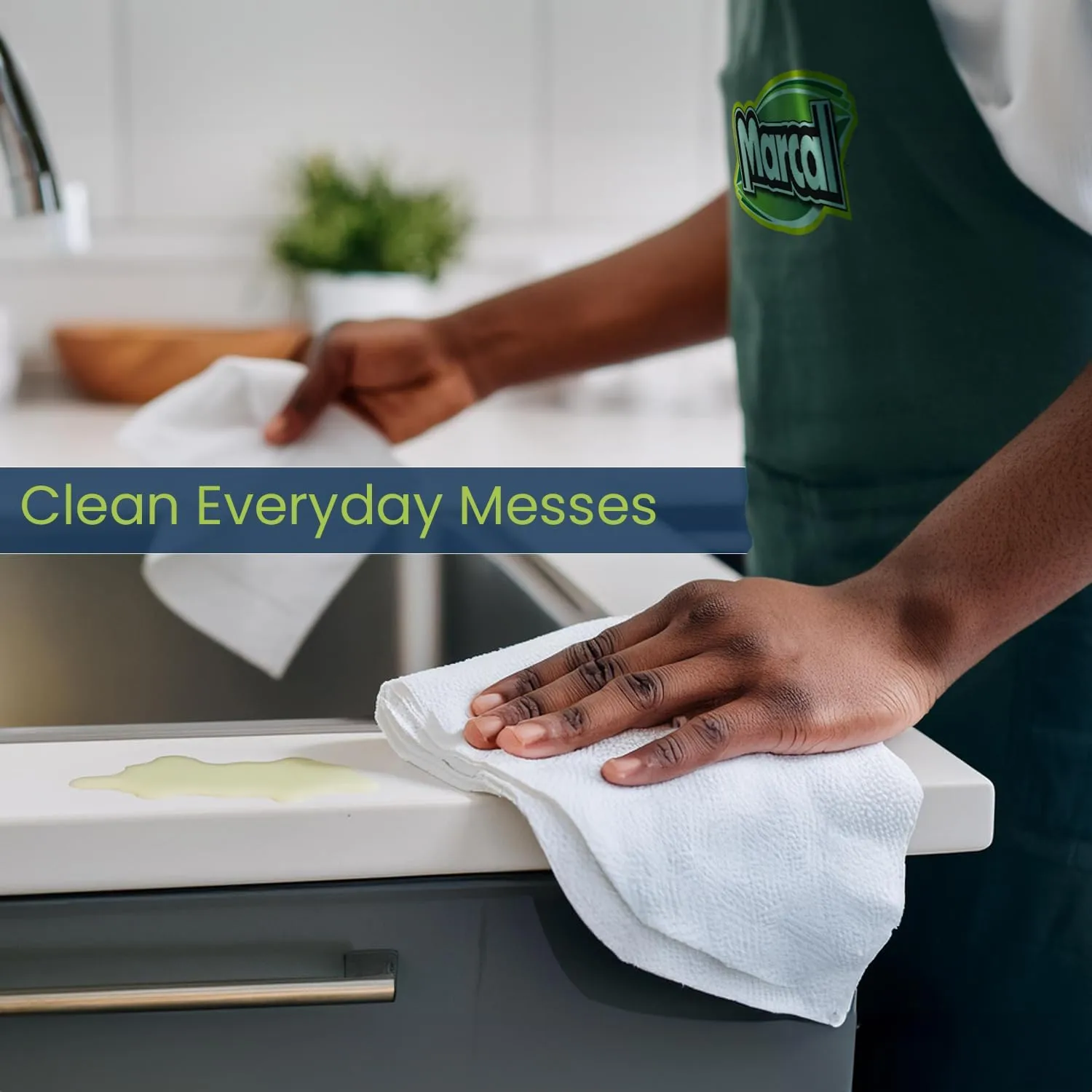Marcal Paper Towels 100% Recycled 2-Ply, 60 Sheets Per Roll - Case of 15