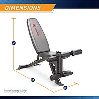 MARCY DELUXE UTILITY WEIGHT BENCH SB 350