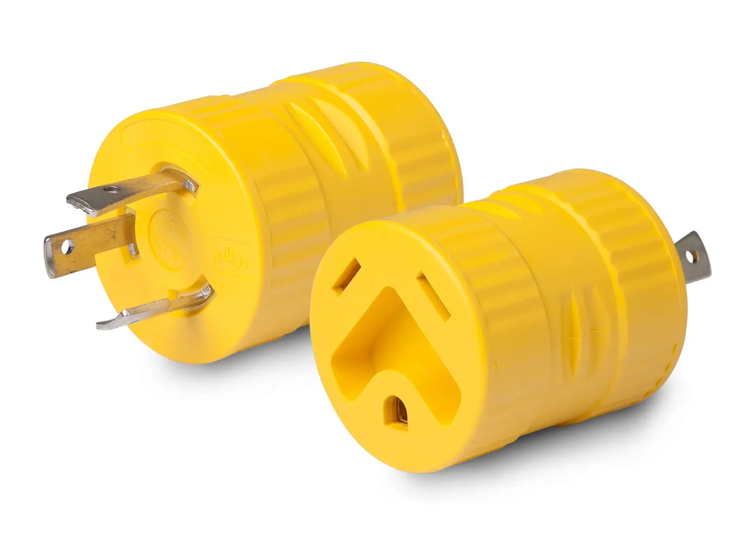 Marinco ParkPower 125A Generator Adapter, 30A/125V Connector and 30A/125V Locking Male Plug