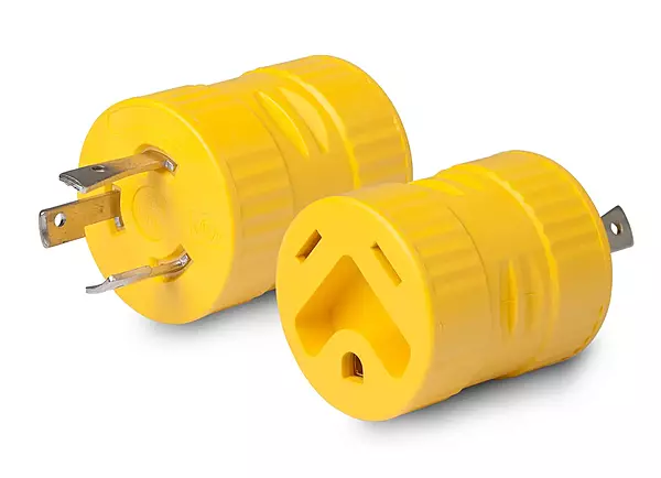 Marinco ParkPower 125A Generator Adapter, 30A/125V Connector and 30A/125V Locking Male Plug