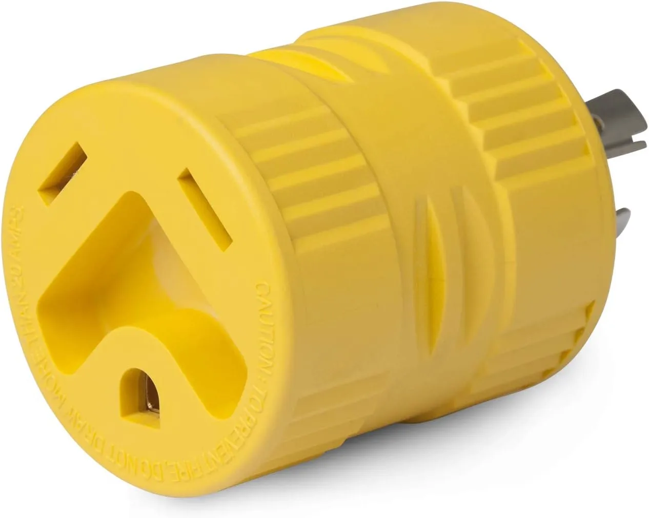 ParkPower by Marinco 128A Generator Adapter, 30A/125V Connector and 20A 125/250V Locking 4-Prong Male Plug
