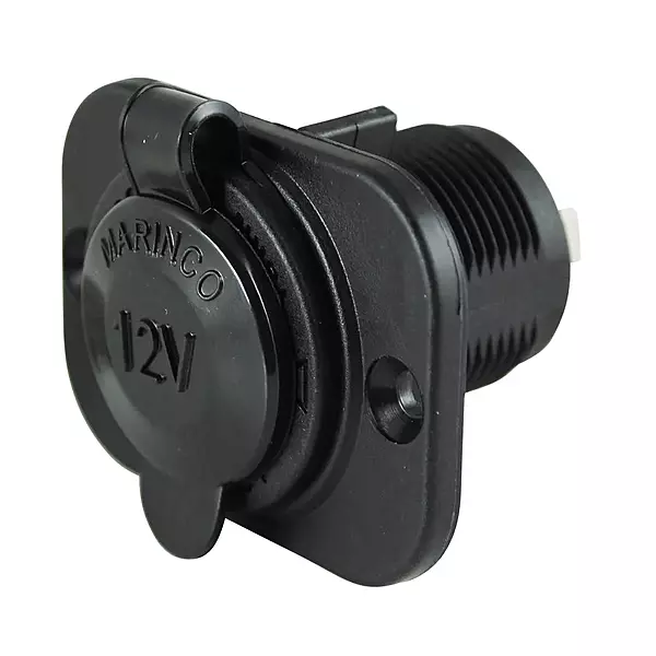 Marinco ParkPower 12VRCRV 12V Receptacle, Black