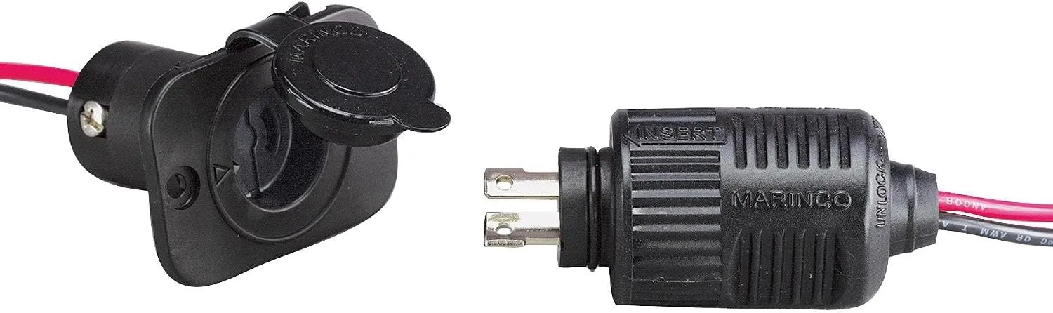 MARINCO 2-Wire ConnectPro Charging / Downrigger / Trolling System Plug & Receptacle