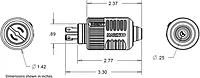 MARINCO 2-Wire ConnectPro Charging / Downrigger / Trolling System Plug & Receptacle
