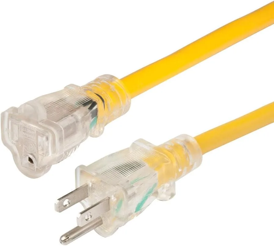 Marinco 14/3 Lighted Extension Cord - Non-Locking - 15A - 25'