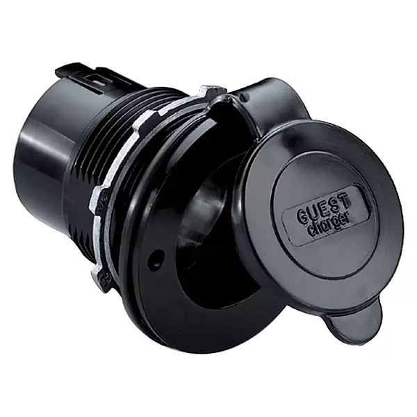 Marinco 150CCI Connect Charge Inlet, 15A 125, Universal Mount,Black