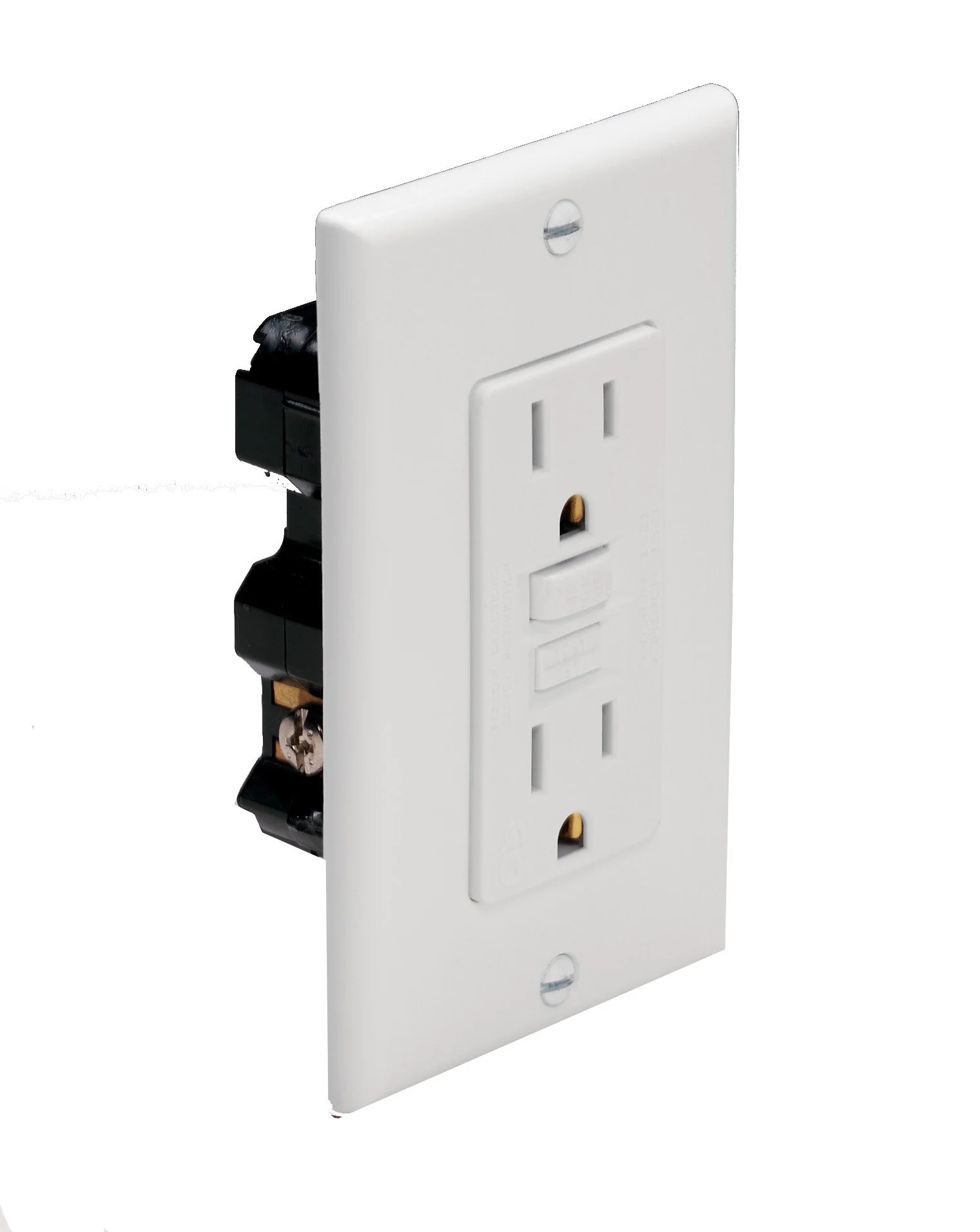 Marinco 1591-FI.White Marine Electrical Duplex GFCI Receptacle (15-Amp Straight Blade, 125-Volt, Female, Ivory)