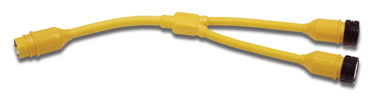 MARINCO Y-Adapter 50A 125/250V to 2-30A 125V Locking