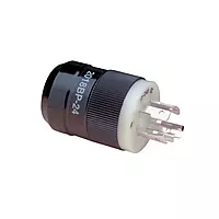 Marinco 2018BP-24 4-Wire 12/24V Trolling Motor Plug, Black